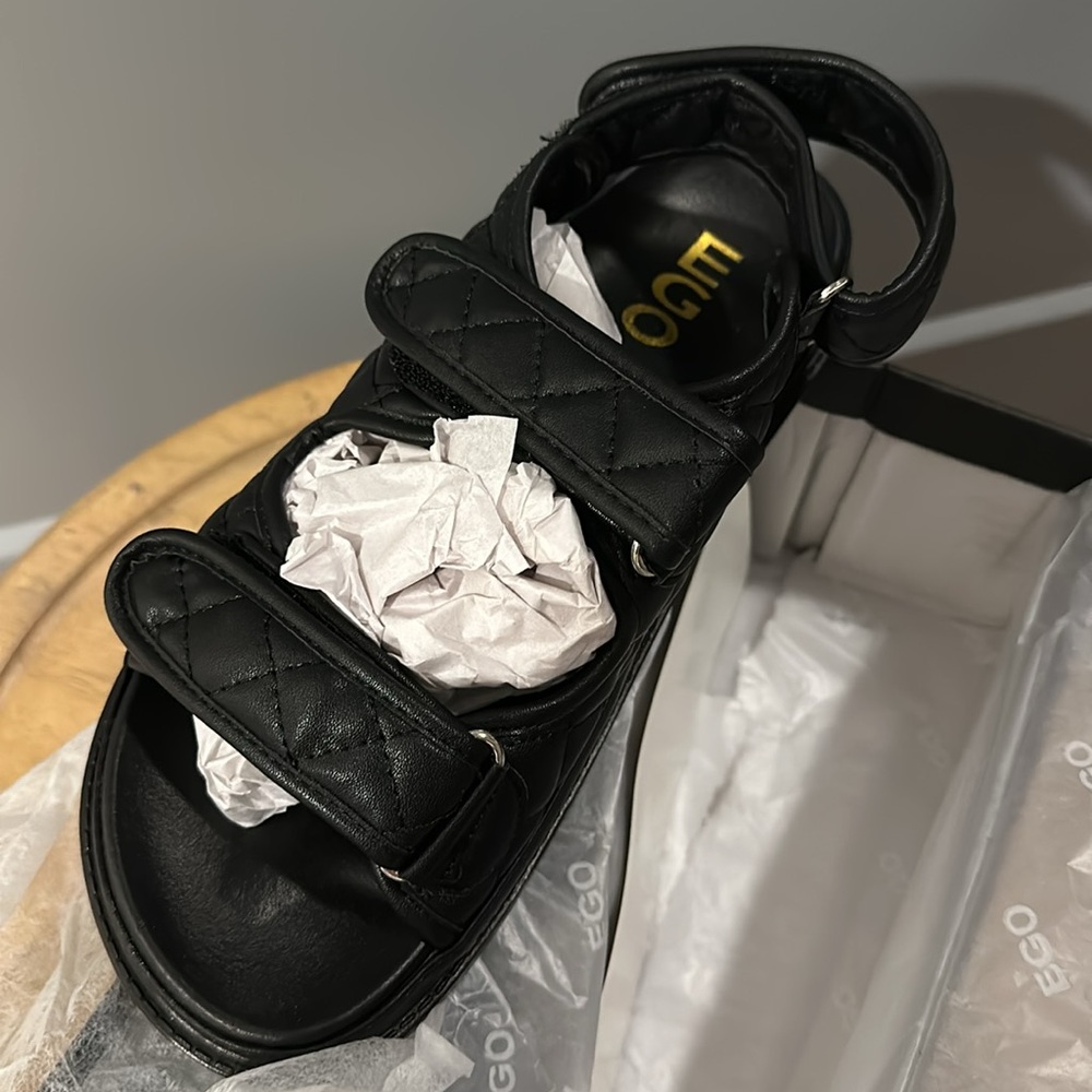 EGO Quilted deisgner inspired sandals. Brand new original packaging size 9